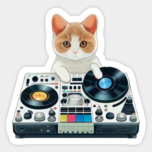 DJ Kitty Sticker